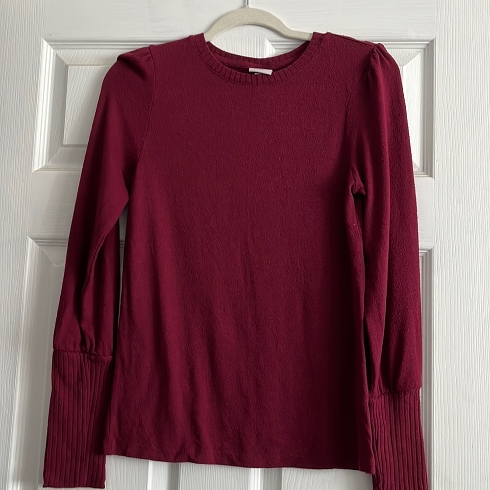 “A New Day- Maroon sweater size XS”